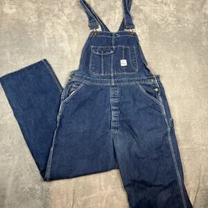 Vintage Pointer Brand Bib Overalls Men's 36 x 32 USA Workwear Chore Barn